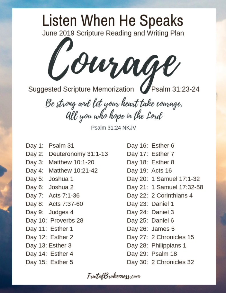 LWHS June 2019: Courage